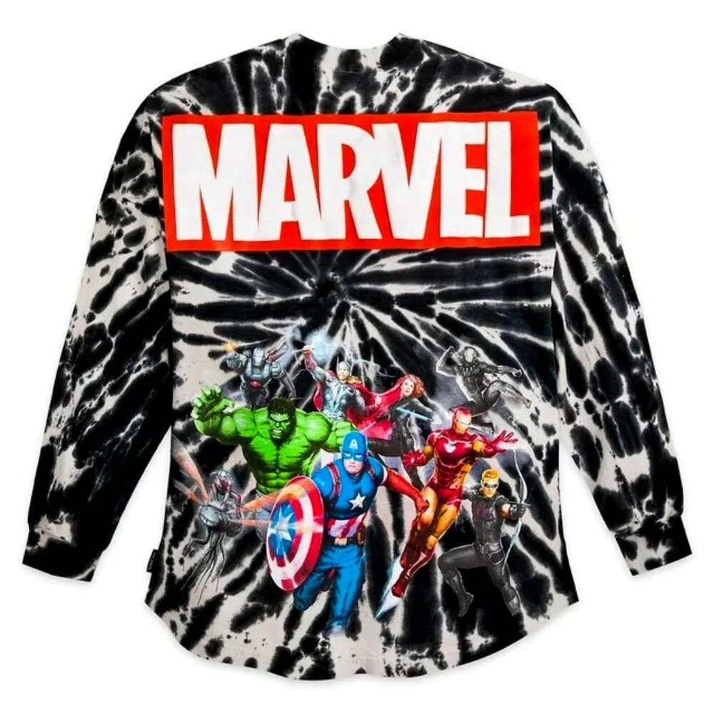Disney Theme Park Marvel Avengers Super Hero Tie Dye Spirit Jersey - for Adults